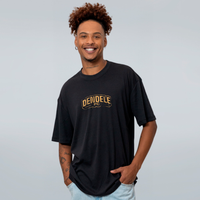 CAMISETA OVERSIZED PRETA - DENDELE LOGO