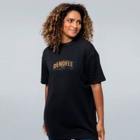 CAMISETA OVERSIZED PRETA - DENDELE LOGO