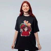 CAMISETA OVERSIZED PRETA - A ANIMADORA