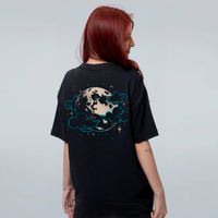 CAMISETA OVERSIZED PRETA - NOITE BRILHANTE