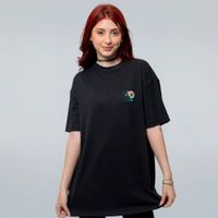 CAMISETA OVERSIZED PRETA - NOITE BRILHANTE