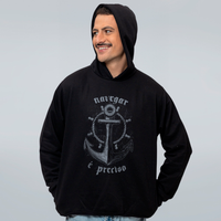 MOLETOM PRETO - NAVEGAR É PRECISO