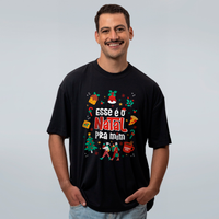 CAMISETA OVERSIZED PRETA - NATAL THAZZB