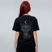 CAMISETA PRETA - GATINHO BASTET