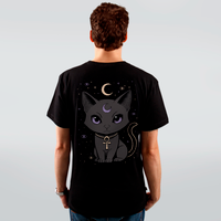 CAMISETA PRETA - GATINHO BASTET