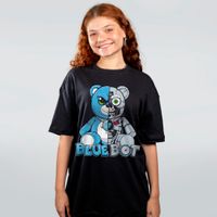 CAMISETA OVERSIZED PRETA - BLUEBOT
