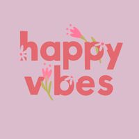 MOLETOM BÁSICO INFANTIL ROSA - HAPPY VIBES