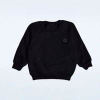 MOLETOM BÁSICO INFANTIL PRETO - MINI LOGO LOLJA