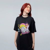 CAMISETA OVERSIZED PRETA - GOU