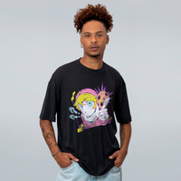 CAMISETA OVERSIZED PRETA - GOU