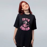 CAMISETA OVERSIZED PRETA - FETOGAMES