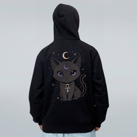 MOLETOM PRETO - GATINHO BASTET