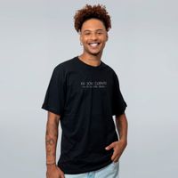 CAMISETA PRETA - EU SOU CLIENTE
