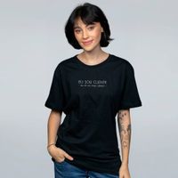 CAMISETA PRETA - EU SOU CLIENTE