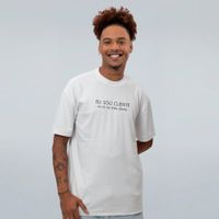 CAMISETA OVERSIZED OFF WHITE - EU SOU CLIENTE