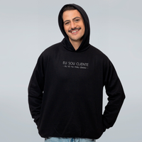MOLETOM PRETO - EU SOU CLIENTE