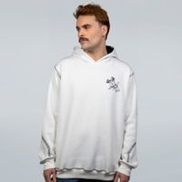 MOLETOM OFF WHITE COM PESPONTO E CAPUZ PRETO - 13 LENTES DE UM FINAL FELIZ