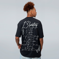 CAMISETA OVERSIZED PRETA - 13 LENTES DE UM FINAL FELIZ