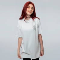 CAMISETA OVERSIZED OFF WHITE - CAVEIRA ESTRELADA