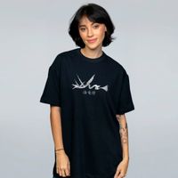 CAMISETA OVERSIZED PRETA - LEVIATHAN