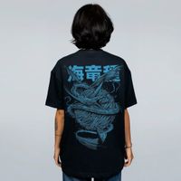 CAMISETA OVERSIZED PRETA - LEVIATHAN
