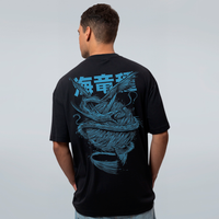 CAMISETA OVERSIZED PRETA - LEVIATHAN