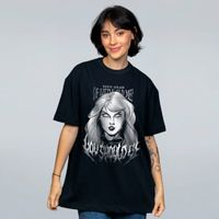CAMISETA OVERSIZED PRETA - WHO'S AFRAID