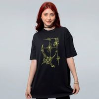 CAMISETA OVERSIZED PRETA - FEH ARIES
