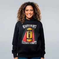 MOLETOM PRETO - FAZEMOS BONITO