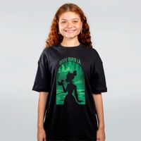 CAMISETA OVERSIZED PRETA - QUASE LA