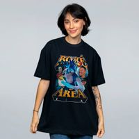 CAMISETA OVERSIZED PRETA - BORÉ NA ÁREA