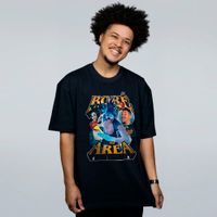 CAMISETA OVERSIZED PRETA - BORÉ NA ÁREA