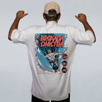 CAMISETA OVERSIZED OFF WHITE - FOGUETE