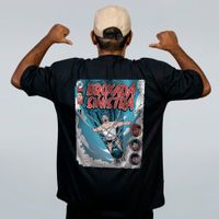 CAMISETA OVERSIZED PRETA - FOGUETE