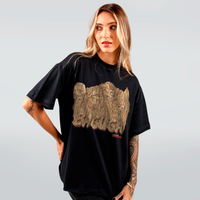 CAMISETA OVERSIZED PRETA - BAGUGA
