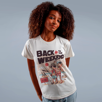 CAMISETA OFF WHITE - BACK TO THE WEEKEND