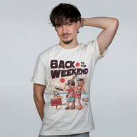 CAMISETA OFF WHITE - BACK TO THE WEEKEND