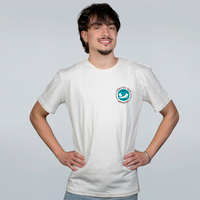 CAMISETA OFF WHITE - HÁBITOS QUE ABRAÇAM AZUL
