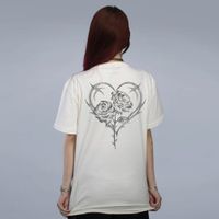 CAMISETA OFF WHITE - ROSES ARE RED