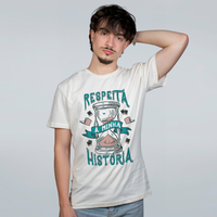 CAMISETA OFF WHITE - RESPEITA MINHA HISTÓRIA