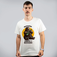 CAMISETA OFF WHITE - SOMENTE O NECESSÁRIO