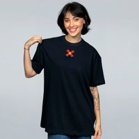 CAMISETA OVERSIZED PRETA - HISTÓRIAS REPLAI