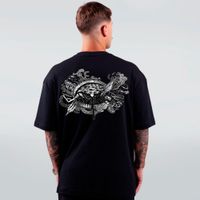 CAMISETA OVERSIZED PRETA - OLHO REPLAI