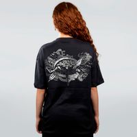 CAMISETA OVERSIZED PRETA - OLHO REPLAI