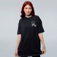 CAMISETA OVERSIZED PRETA - QUADRO
