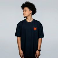 CAMISETA OVERSIZED PRETA - EU AMO ARTE