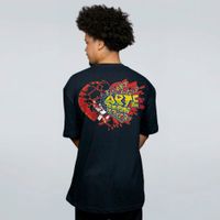 CAMISETA OVERSIZED PRETA - EU AMO ARTE