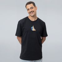 CAMISETA PRETA - APENAS UMA MÁSCARA