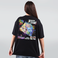 CAMISETA OVERSIZED PRETA - APENAS UMA MÁSCARA