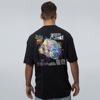 CAMISETA OVERSIZED PRETA - APENAS UMA MÁSCARA